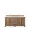 James Martin Providence 72" Double Vanity Cabinet Driftwood with 3 cm Eternal Marfil Quartz Top 238-105-5711-3EMR