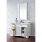 James Martin Savannah 48" Bright White Single Vanity with 3 cm Carrara Marble Top 238-104-V48-BW-3CAR