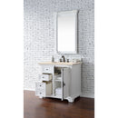 James Martin Providence 36" Single Vanity Cabinet Bright White with 3 cm Eternal Marfil Quartz Top 238-105-V36-BW-3EMR