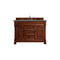 James Martin Brookfield 60" Warm Cherry Single Vanity with 3 cm Cala Blue Quartz Top 147-114-5381-3CBL