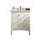 James Martin Palisades 30" Single Vanity Bright White with 3 cm Ethereal Noctis Quartz Top 527-V30-BW-3ENC