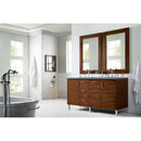 James Martin Metropolitan 60" Double Vanity American Walnut with 3 cm Cala Blue Quartz Top 850-V60D-AWT-3CBL