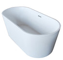 Atlantis Whirlpools Bowen 32" x 67" Oval Acrylic Freestanding Bathtub