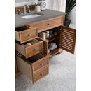 James Martin Savannah 48" Single Vanity Cabinet Driftwood with 3 cm Gray Expo Quartz Top 238-104-5211-3GEX