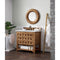 James Martin Malibu 36" Single Vanity Cabinet Honey Alder with 3 cm Ethereal Noctis Quartz Top 500-V36-HON-3ENC