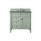 James Martin Brittany 36" Sage Green Single Vanity with 3 cm Cala Blue Quartz Top 650-V36-SGR-3CBL