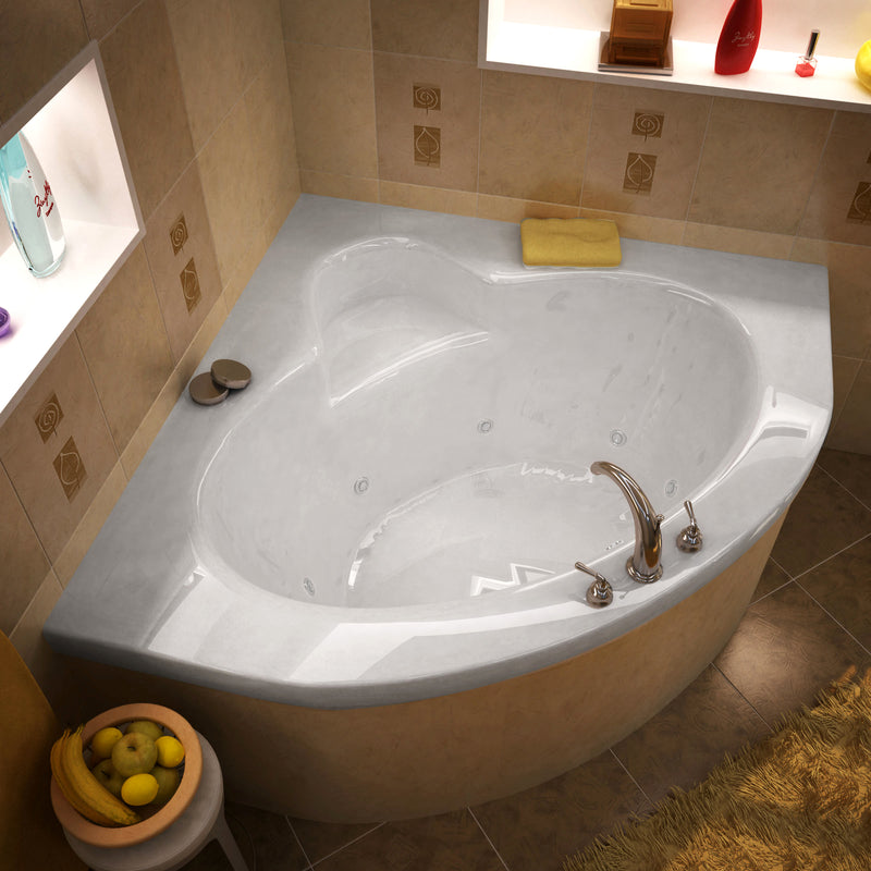 Atlantis Whirlpools Alexandria 60" x 60" Corner Whirlpool Jetted Bathtub