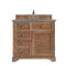 James Martin Savannah 36" Single Vanity Cabinet Driftwood with 3 cm Grey Expo Quartz Top 238-104-5511-3GEX
