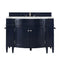 James Martin Brittany 46" Single Vanity Victory Blue with 3 cm Arctic Fall Solid Surface Top 650-V46R-VBL-AF