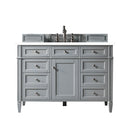 James Martin Brittany 48" Urban Gray Single Vanity with 3 cm Classic White Quartz Top 650-V48-UGR-3CLW