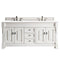 James Martin Brookfield 72" Bright White Double Vanity with 3 cm Classic White Quartz Top 147-V72-BW-3CLW