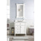 James Martin Brittany 30" Single Vanity Bright White with 3 cm Ethereal Noctis Quartz Top 650-V30-BW-3ENC