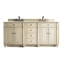 James Martin Bristol 72" Double Vanity Vintage Vanilla with 3 cm Eternal Jasmine Pearl Quartz Top 157-V72-VV-3EJP