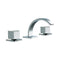 ALFI Brushed Nickel Modern Widespread Bathroom Faucet AB1326-BN