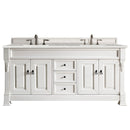 James Martin Brookfield 72" Bright White Double Vanity with 3 cm Eternal Serena Quartz Top 147-V72-BW-3ESR