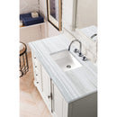 James Martin Providence 48" Bright White Single Vanity with 3 cm Arctic Fall Solid Surface Top 238-105-V48-BW-3AF