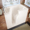 MediTub Walk-In 26" x 46" Left Drain Biscuit Whirlpool and Air Jetted Walk-In Bathtub