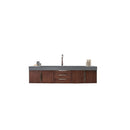 James Martin Mercer Island 72" Single Vanity Coffee Oak with Dusk Grey Glossy Composite Top 389-V72S-CFO-A-DGG