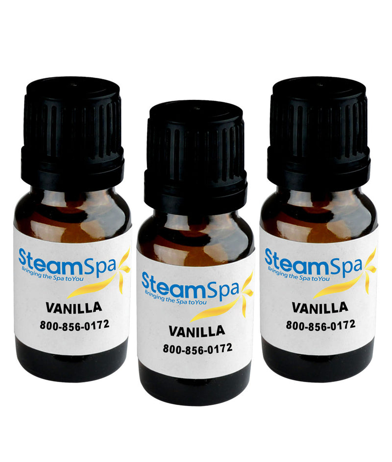 SteamSpa Essence of Vanilla Aromatherapy Oil Extract Value Pack