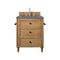 James Martin Copper Cove 26" Single Vanity Cabinet Driftwood Patina with 3 cm Cala Blue Quartz Top 300-V26-DRP-3CBL