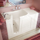 MediTub Walk-In 30" x 53" Left Drain Biscuit Whirlpool Jetted Walk-In Bathtub