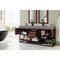 James Martin Columbia 72" Double Vanity Coffee Oak Matte Black with Dusk Gray Glossy Composite Top 388-V72D-CFO-MB-DGG