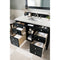 James Martin Brittany 48" Black Onyx Single Vanity with 3 cm Eternal Jasmine Pearl Quartz Top 650-V48-BKO-3EJP