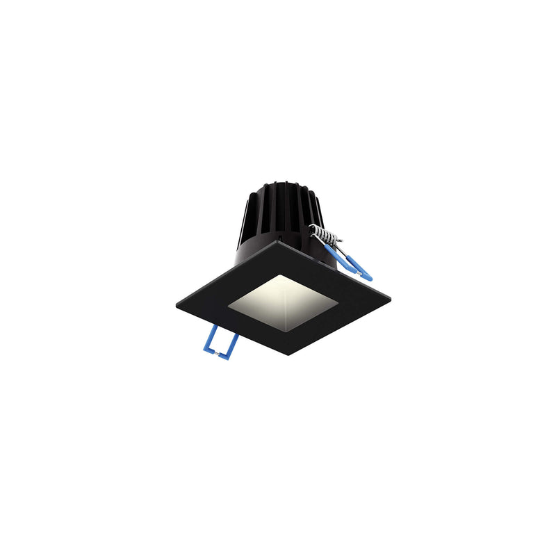 Dals Lighting 2" Square Indoor and Outdoor Regressed Gimbal Down Light RGR2SQ-CC-BK