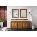 James Martin Bristol 72" Double Vanity Saddle Brown with 3 cm Ethereal Noctis Quartz Top 157-V72-SBR-3ENC