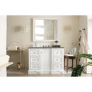 James Martin De Soto 48" Single Vanity Bright White with 3 cm Cala Blue Quartz Top 825-V48-BW-3CBL