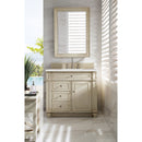 James Martin Bristol 36" Single Vanity Vintage Vanilla with 3 cm Eternal Serena Quartz Top 157-V36-VV-3ESR