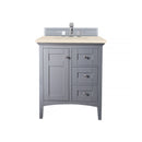 James Martin Palisades 30" Single Vanity Silver Gray with 3 cm Eternal Marfil Quartz Top 527-V30-SL-3EMR