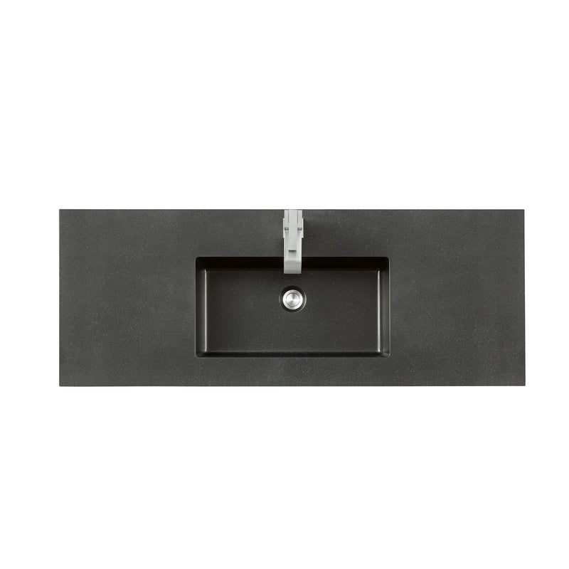 James Martin 47.3" Single Sink Top Charcoal Black SWB-S47.3-CHB