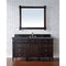 James Martin Brittany 60" Burnished Mahogany Single Vanity with 3 cm Charcoal Soapstone Quartz Top 650-V60S-BNM-3CSP