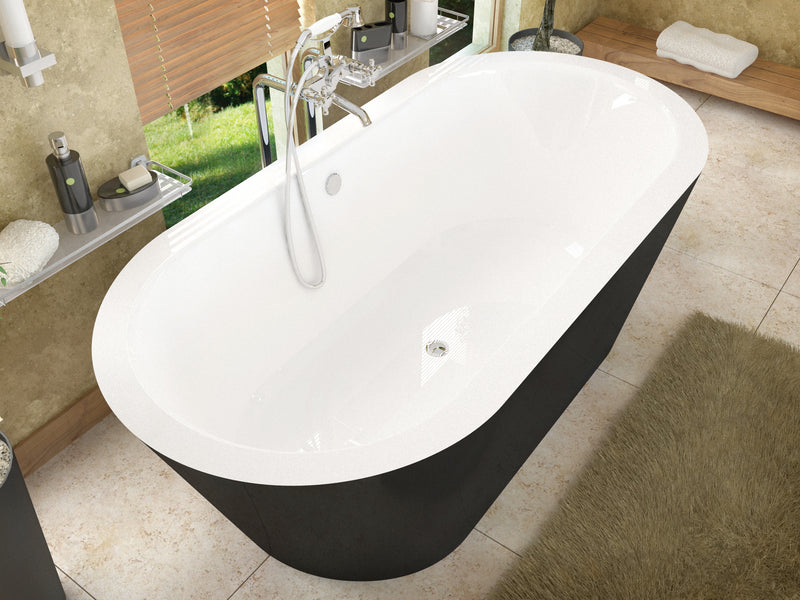 Atlantis Whirlpools Valley 32" x 65" Freestanding One Piece Soaker Tub with Center Drain