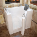 MediTub Walk-In 27" x 39" Left Drain White Whirlpool Jetted Walk-In Bathtub