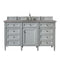 James Martin Brittany 60" Urban Gray Single Vanity with 3 cm Grey Expo Quartz Top 650-V60S-UGR-3GEX