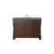 James Martin Brookfield 48" Warm Cherry Single Vanity with 3 cm Cala Blue Quartz Top 147-114-5286-3CBL