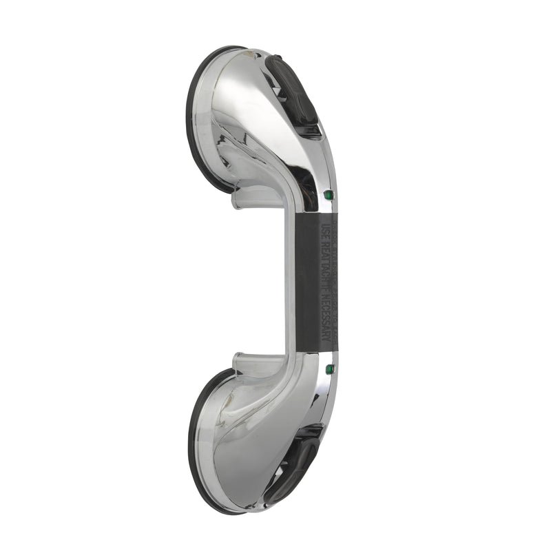 Drive Medical Suction Cup Grab Bar, 12", Chrome and Black