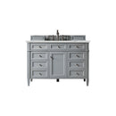 James Martin Brittany 48" Urban Gray Single Vanity with 3 cm Ethereal Noctis Quartz Top 650-V48-UGR-3ENC