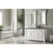 James Martin Brookfield 60" Bright White Double Vanity with 3 cm Cala Blue Quartz Top 147-V60D-BW-3CBL