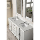 James Martin Providence 72" Double Vanity Cabinet Bright White with 3 cm Eternal Serena Quartz Top 238-105-V72-BW-3ESR