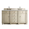 James Martin Bristol 60" Double Vanity Vintage Vanilla with 3 cm Eternal Serena Quartz Top 157-V60D-VV-3ESR