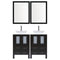 LessCare 72" Modern Bathroom Vanity Set with Mirror and Sink LV2-C12-72-B (Espresso)