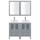LessCare 72" Modern Bathroom Vanity Set with Mirror and Sink LV2-C12-72-G (Gray)
