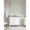 James Martin Brittany 36" Bright White Single Vanity with 3 cm Gray Expo Quartz Top 650-V36-BW-3GEX