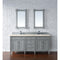 James Martin Brittany 72" Urban Gray Double Vanity with 3 cm Eternal Marfil Quartz Top 650-V72-UGR-3EMR