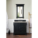 James Martin Brookfield 36" Antique Black Single Vanity with 3 cm Eternal Marfil Quartz Top 147-114-5536-3EMR