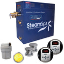 SteamSpa Royal 10.5 KW QuickStart Acu-Steam Bath Generator Package in Polished Chrome