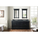 James Martin Brookfield 72" Antique Black Double Vanity with 3 cm Cala Blue Quartz Top 147-114-5731-3CBL